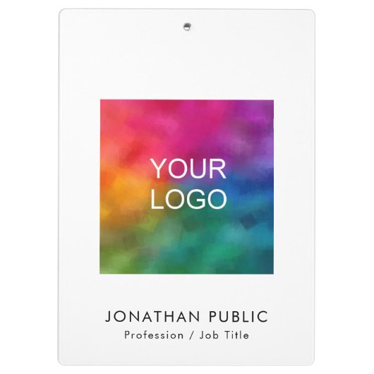 会社ロ企業のゴのビジネス追加文字カスタム クリップボード (裏面)