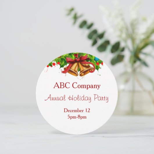 会社丸ホリデーパーティー招待状 招待状 (スタンド正面)