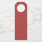 会社企業のの休日ギフト |クリスマスホリーB ボトルネックタグ (裏面)