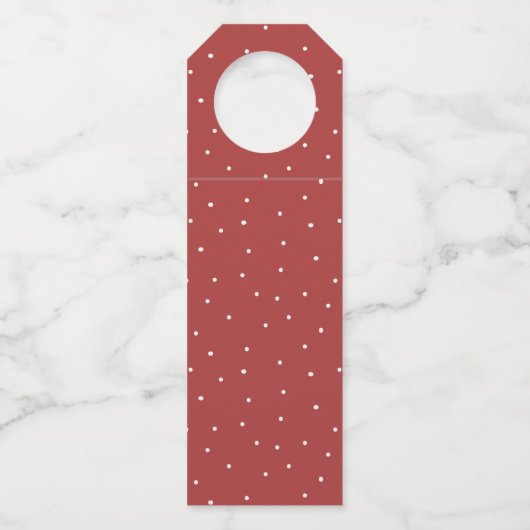 会社企業のの休日ギフト |クリスマスホリーB ボトルネックタグ (裏面)