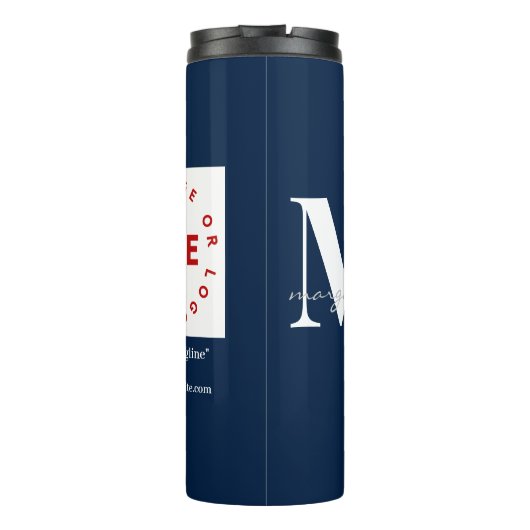 会社企業のカスタムのロモダンゴ従業員名 タンブラー (裏面)