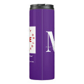 会社企業のカスタムのロモダンゴ従業員名 タンブラー (裏面)