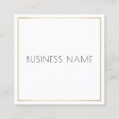 会社企業のテンプレートモダンエレガントシンプル スクエア名刺 (正面)
