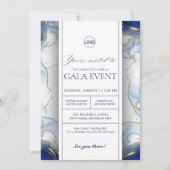 会社企業の事業用ガラファンドレイジングイベント 招待状 (正面)