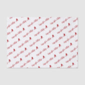 会社企業の名とカスタムロゴパッケージ 薄葉紙 (正面)