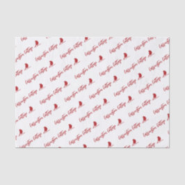 会社企業の名とカスタムロゴパッケージ 薄葉紙