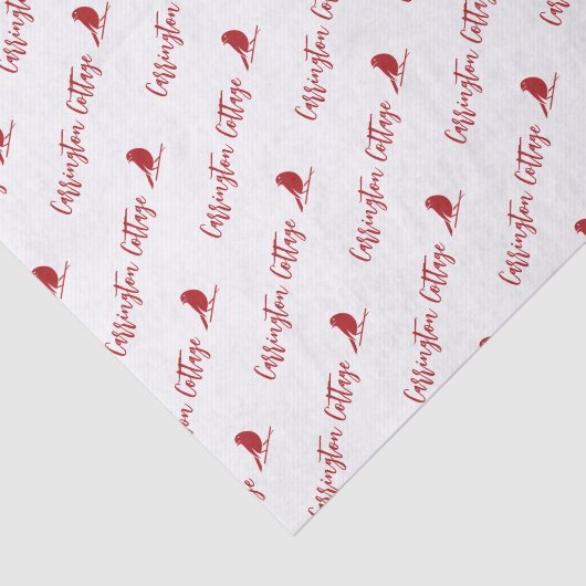 会社企業の名とカスタムロゴパッケージ 薄葉紙 (詳細)