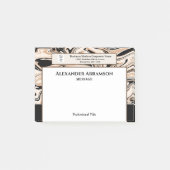 会社企業の名のロゴのカスタム ポストイット (正面)