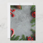 会社伝統的クリスマスホリデーパーティー 招待状 (裏面)