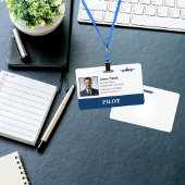 会社写真セキュリティID航空会社パイロット航空 バッジ