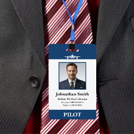 会社写真セキュリティID航空航空パイロット バッジ