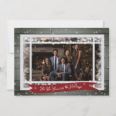 会社写真ビジネスクリスマスカード (正面)