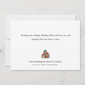 会社写真ビジネスクリスマスカード (裏面)