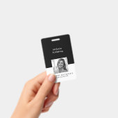 会社写真（白黒） （縦） バッジ (手持ち)