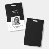 会社写真（白黒） （縦） バッジ (正面＆裏面)