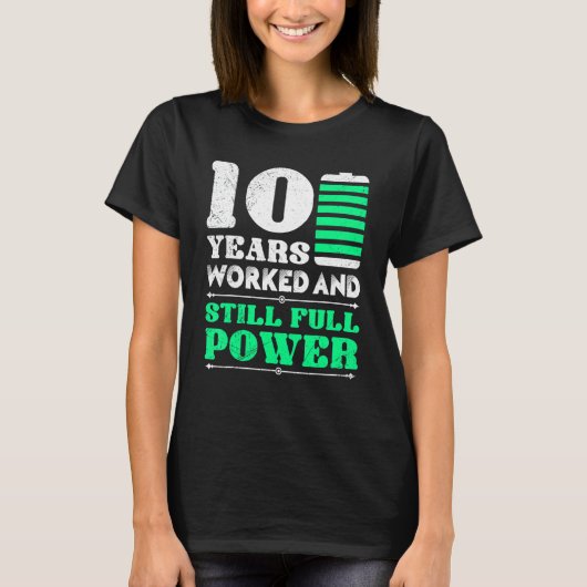 会社創立10周年1 Tシャツ (正面)