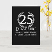 会社創立25周年の従業員会社 カード (黄色い花)