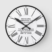 会社又は営業所 ラウンド壁時計 (正面)