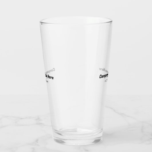 会社名および文字の顧客ギフト タンブラーグラス (右)