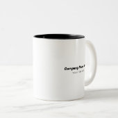 会社名および文字の顧客ギフト ツートーンマグカップ (正面右)