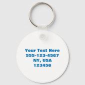 会社名とロゴによるカスタマイズ キーホルダー (裏面)