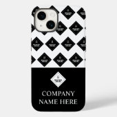 会社名とロゴのパターン Case-Mate iPhoneケース (裏面)