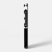 会社名とロゴのパターン iPhoneケース (左側面)