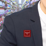会社名とロゴ赤い四角のボタン 缶バッジ<br><div class="desc">あなたのビジネス名とロカスタマイズゴを入れることができる四角いボタン。このボタンはスタッフの統一アクセサリーとして使用できる。包装用アクセサリーとしても使える。また、ビジネスや顧客へのブランド名広告を宣伝するために、マーケティング材料に含めることができる。ブランド名のカスタマイズ認識度を構築できるボタン。色は赤、フォント色は白。このカスタマイズ四角いボタンには、会社のロゴをアップロードし、会社または会社名を入力して外観を確認する。見たもし目が気に入り、今すぐ注文できる。このボタもしンまたは選択する他のサイズや図形に合わせてロゴや文字のサイズを変更し、移動する必要がある場合は、デザインツールで変更してください。ボタンの色、フォントの色、フォントのスタイルなどのデザインツールの設定に応じて、他の変更を行うこともできます。</div>