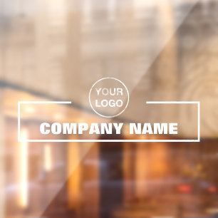 会社名とロゴ ウィンドウサイン