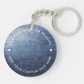 会社名とロゴ キーホルダー (裏面)