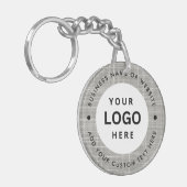 会社名とロゴ キーホルダー (正面左)