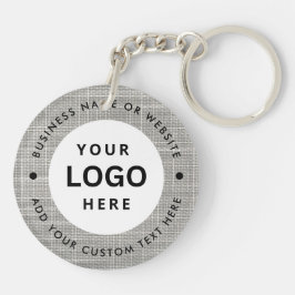 会社名とロゴ キーホルダー