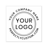 会社名と会社のURLカスタムロゴテンプレート セルフインキングスタンプ (デザイン)