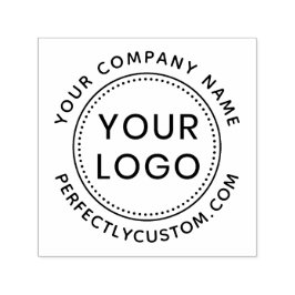 会社名と会社のURLカスタムロゴテンプレート セルフインキングスタンプ