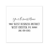 会社名と住所の追加モダン セルフインキングスタンプ (デザイン)