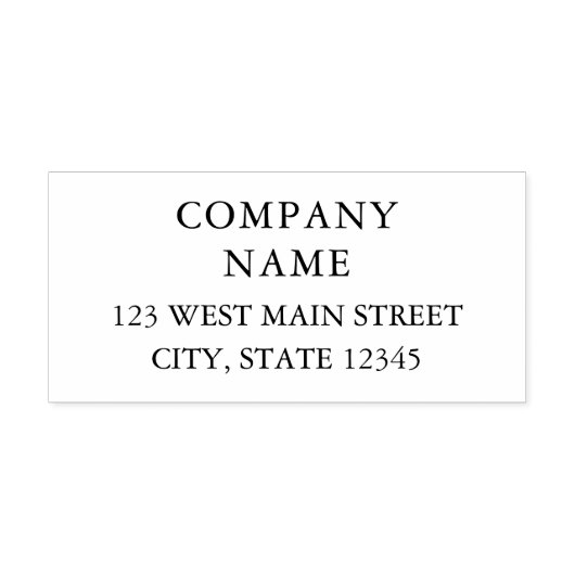 会社名と差出人住所の自己印鑑 セルフインキングスタンプ (デザイン)