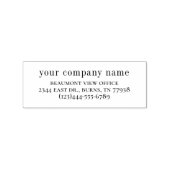 会社名と情連絡報 |企業の | ラバースタンプ (インプリント)