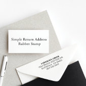 会社名と業務の差出人住所 セルフインキングスタンプ
