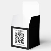 会社名と編集可能なQRコード フェイバーボックス (オープン)