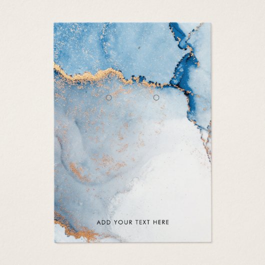 会社名とQRコードイヤリング表示カード (正面)