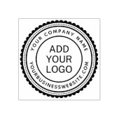 会社名とURLのロゴカスタムテンプレート ラバースタンプ (インプリント)