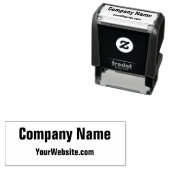 会社名とWebサイトのビジネステンプレート セルフインキングスタンプ (インサイチュ)