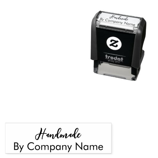 会社名によるスクリプトによる手作りテンプレート セルフインキングスタンプ (インサイチュ)