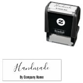会社名による手作りスクリプト文字テンプレート セルフインキングスタンプ (インサイチュ)