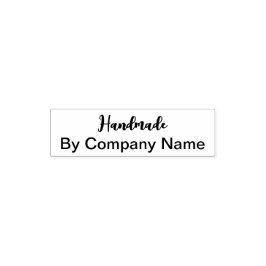 会社名の文字付き手作り セルフインキングスタンプ