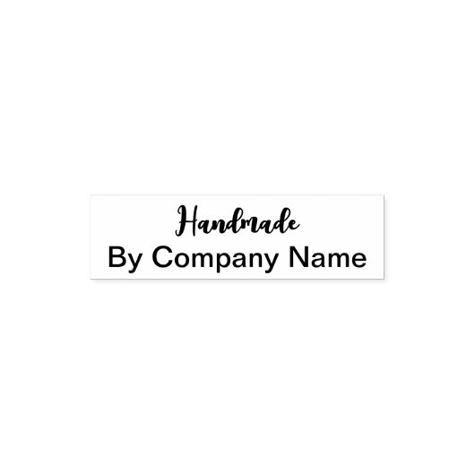 会社名の文字付き手作り セルフインキングスタンプ (デザイン)