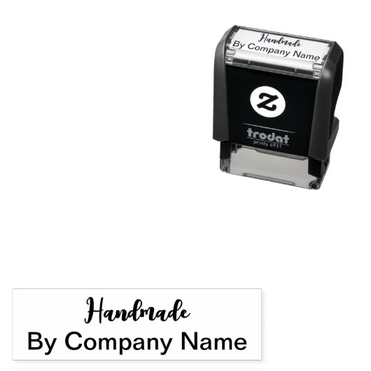 会社名の文字付き手作り セルフインキングスタンプ (インサイチュ)