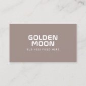 会社名の最小値 |モダン | |砂色 名刺 (正面)
