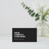 会社名の最小値 |黒のセリフフォント 名刺 (スタンド正面)