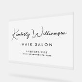 会社名の署名スタイリッシュスクリプトの停止 アクリルサイン (傾斜)